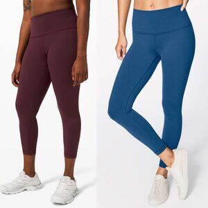 2x Lululemon Wunder Under Hi-Rise 7/8 Tight Full-On Luon 25" 6